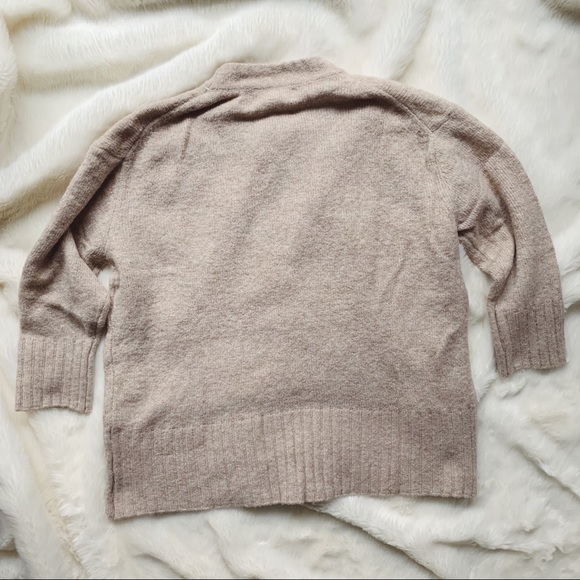 Zara Oversized Oatmeal Crewneck Sweater - Picture 6 of 8